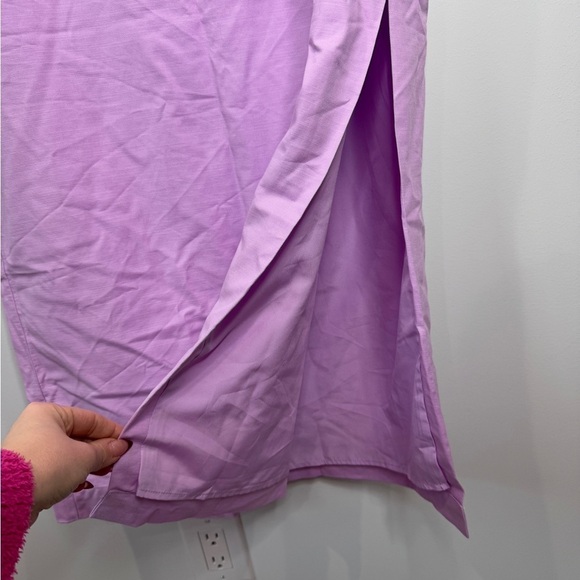 Future Collective Jenee Naylor Lilac Maxi Skirt with Slit (Sz 14) - Picture 5 of 10